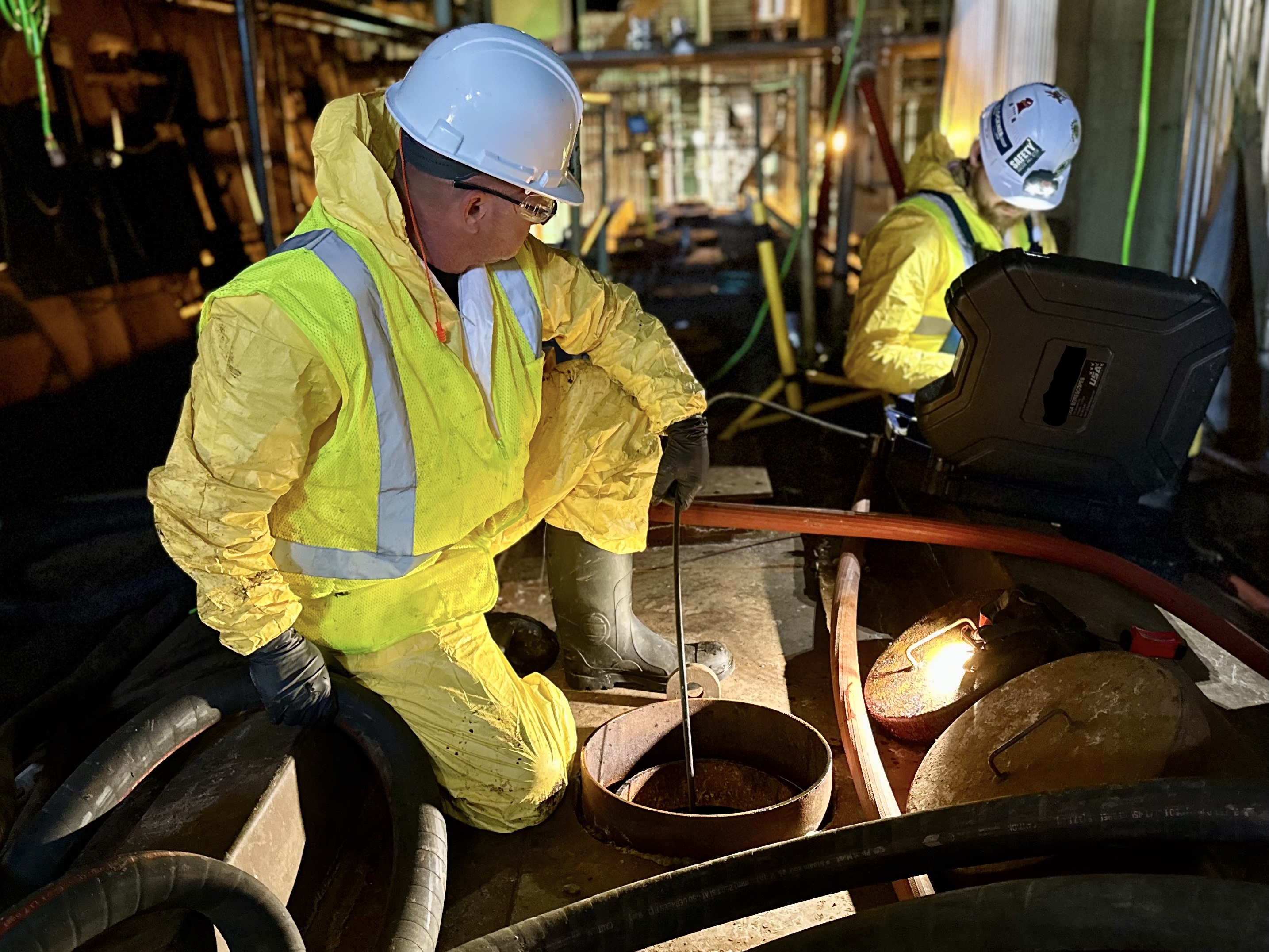 Endoscope inspection of cascade evaporator